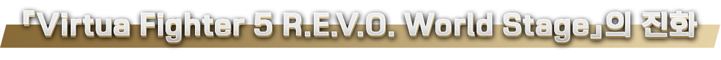 『Virtua Fighter 5 R.E.V.O.』 의 진화